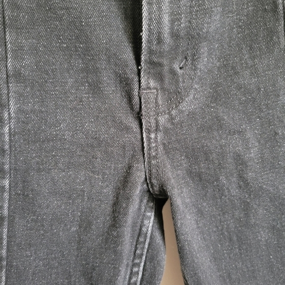 Abercrombie & Fitch the Skinny High Rise Jean Dark Gray Raw Split Hem 00 XS - Picture 4 of 11